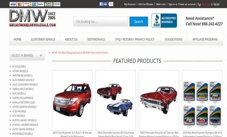 50083 diecast models wholesale benefits 3