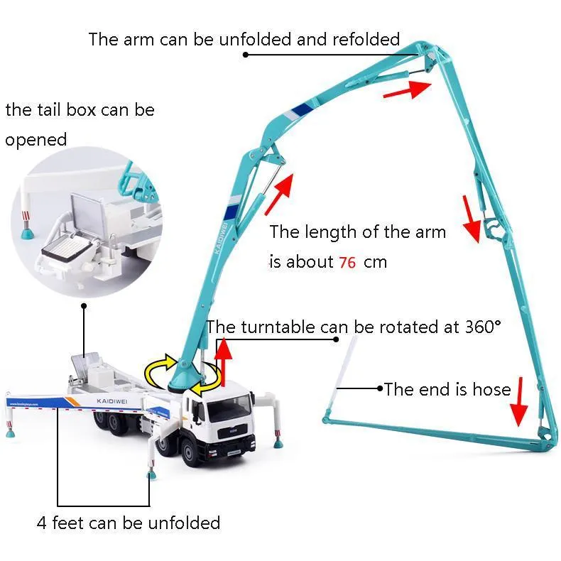 50254 concrete pump diecast details